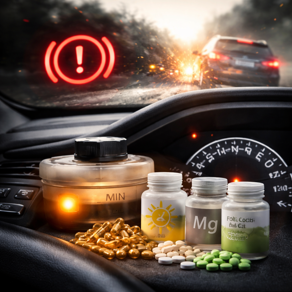 Autofahrt Schrecksekunde Vitalstoffmängel Autofahrt Schrecksekunde Vitalstoffmängel